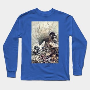 Alberich Drives the Nibelung - Arthur Rackham Long Sleeve T-Shirt